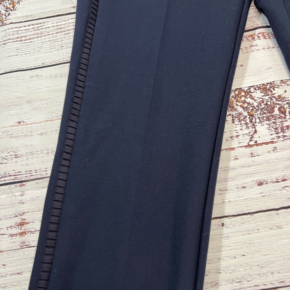 Loft Marissa pant with ribbon trim size 00 navy - Picture 3 of 8
